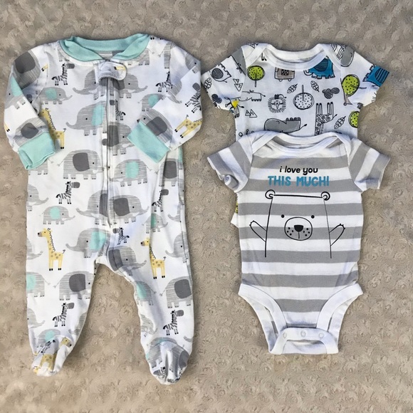 Koala Kids One Pieces Koala Baby Gender Neutral Bundle Sleeper Bodysuits Poshmark